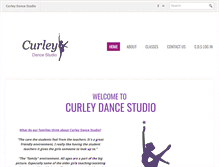 Tablet Screenshot of curleydancestudio.com